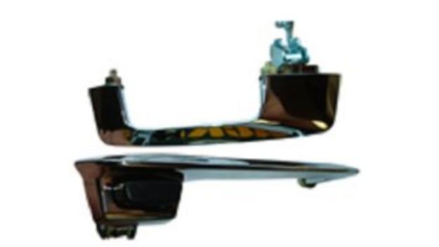 Picture of 1968-1969 A & B-Body Mopar Exterior Door Handles by Vans Auto with Black Knobs