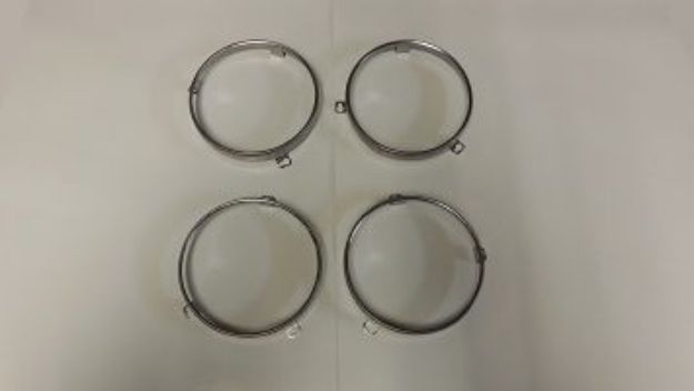 Picture of 1968-1976 Mopar Headlight Retainer Rings by Vans Auto - Set of 4