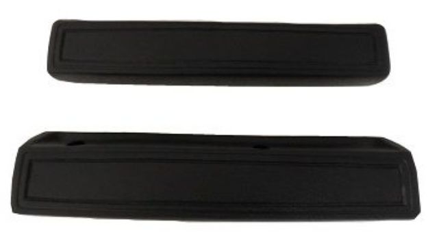 Picture of 1966-1970 Dodge Charger C-Body Vans Auto Front Armrest Pads Black Pair 13”