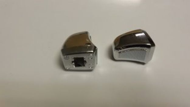 Picture of Mopar Bucket Seat Back Release Knobs Chrome Pair for 1972-1974 A B E-Body