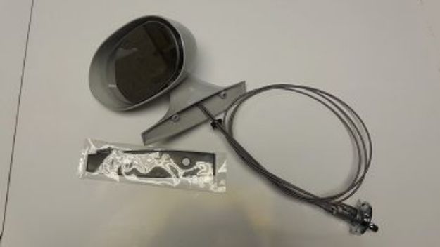 Picture of 1971-1974 Dodge Plymouth E-Body Drivers Side Mirror by Vans Auto - Primer Finish