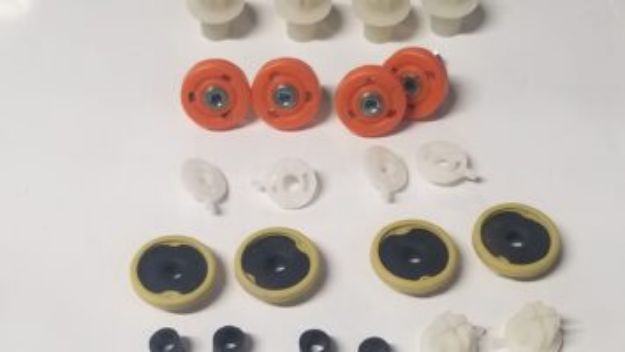 Picture of 1973-1974 E-Body Vans Auto Door Window Roller Kit