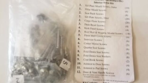 Picture of 1964-1965 Barracuda Interior Screw Kit by Vans Auto