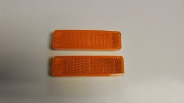 Picture of 1969 Mopar Amber Front Side Marker Reflector Lenses by Vans Auto, Pair