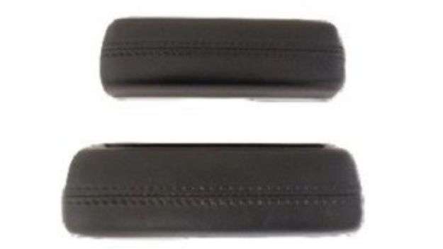 Picture of 1968-1972 Mopar A-Body Vans Auto Front Armrest Pads Black Pair