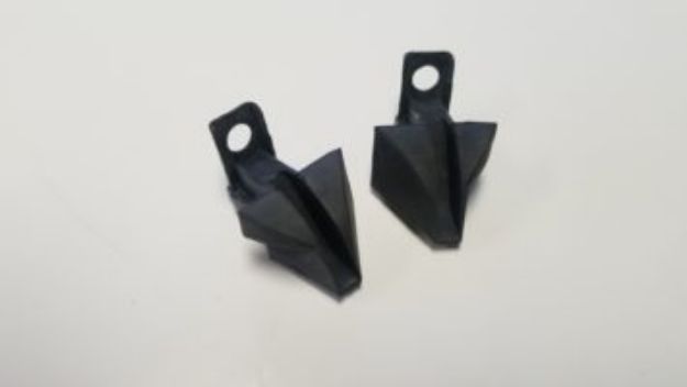Picture of 1966-1967 Dodge B-Body Charger GTX Coronet Satellite Belvedere Vans Auto Vent Window Stop Bumper Pair