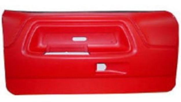 Picture of 1970-1974 Dodge Challenger Vans Auto Manual Door Panels Red Pair