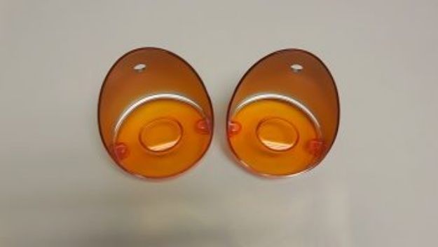 Picture of 1970-1974 Dodge Challenger, Charger Park Light Lens Pair by Vans Auto
