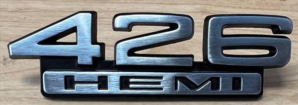 1966-1967 Mopar Reproduction 426 HEMI Fender Emblem - Authentic OEM-Style Badge