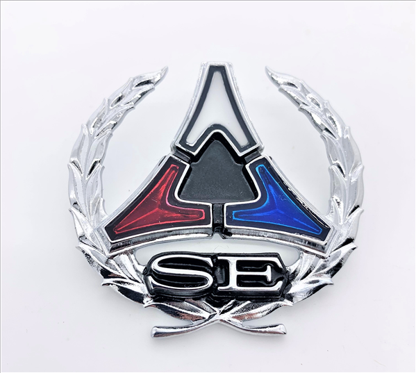 1971-1972 Dodge Charger & 1970-1971 Challenger SE Epoxy-Filled Sail Panel Clip-On Emblem - Sold Individually (2 Required Per Car)