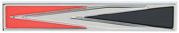 1966-1967 Dodge Charger Sail Panel Arrow Emblem - 2-Pin Mount, High-Quality Reproduction