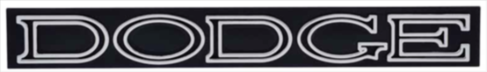 1970 Dodge Coronet "DODGE" Grille Emblem - Authentic Restoration Badge